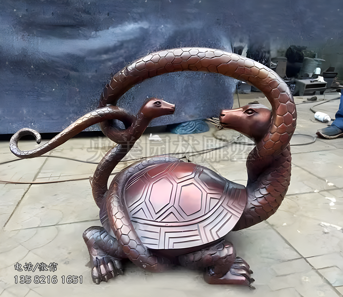 玄武銅雕塑