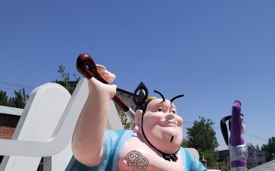 驚艷！2.5米玻璃鋼太乙雕塑震撼登場